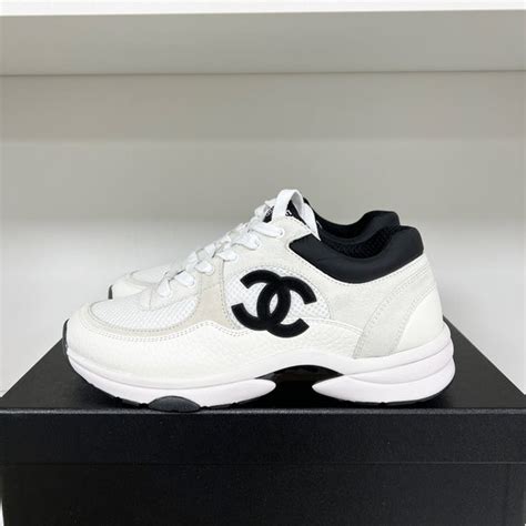 chanel wide shoes|chanel white and black shoes.